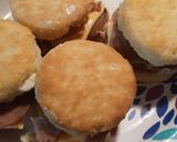 A picture of step 3 of Leftovers Ham and Cheese Biscuits.