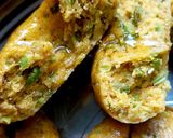 A picture of step 4 of Makki ka dhokla.
