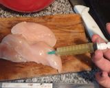 Foto del paso 3 de la receta: Pollo con salsa y champiñones