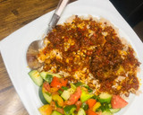 A picture of step 3 of Cucumber salsa🥒🍅🍋.