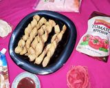 A picture of step 12 of Twisted aloo samosa.