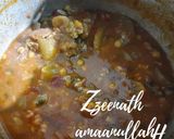 A picture of step 3 of Hyderabadi Chana Daal and Kaddu Gosht Curry.