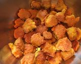 A picture of step 2 of Lentil Fritters in mix veg curry.