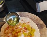 A picture of step 2 of Garlic Paratha.