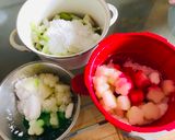 Hình bước làm 6 của món Mứt bí hồng phai xanh thắm
