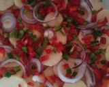 Foto del paso 1 de la receta: Pescado al tomate en torre de verduras