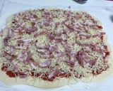 Foto del paso 3 de la receta: Pizza de bacon y champiñones facilita