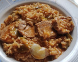 Foto del paso 11 de la receta: Arroz con solomillo de cerdo y verdura🥩🫑🍲