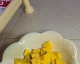 A picture of step 1 of Pumpkin vegetable rice and kamande stew.