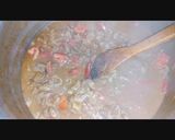 A picture of step 2 of Beef khausa.