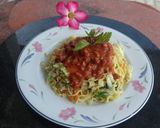 Foto langkah ke 5 dari resep Mie goreng saos bolognise.