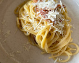 Foto del paso 4 de la receta: Carbonara Original Trufada 🧀🥓