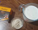 A picture of step 1 of Hot Chocolate Ice Cream with Ice Cream Maker.