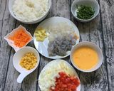 Hình bước làm 1 của món Cơm rang hải sản