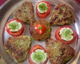 A picture of step 4 of Oats aloo tikki.