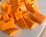 A picture of step 1 of Sumac air-fried sweet potatoes.