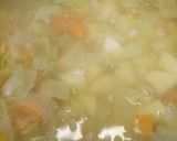 A picture of step 1 of Vegetable and beef soup.