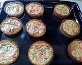 Pas rețetă Muffin cu spanac cașcaval și cârnați 2 fotografie