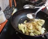 A picture of step 2 of Coconut peanut jeera aloo.