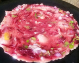 பீட்ரூட் ஆம்லட் (ரோஸ் நிறம்) (Beetroot Omlette Recipe in Tamil) ரெசிபி ஸ்டேப் 4 புகைப்படம்