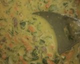 A picture of step 3 of Besan Chilla.