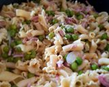 Une image de l'étape 4 de Pates jambon petit pois façon risotto. #posterestival.