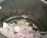 A picture of step 4 of White mutton biryani.