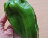 Foto del paso 1 de la receta: Hummus con morrón verde asado en la hornalla 🫑🫕