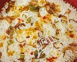 A picture of step 6 of Chicken Dum Biryani.