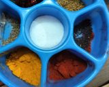A picture of step 1 of Punjabi kadhi pakoda.