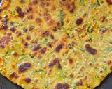 A picture of step 6 of Thalipeeth.
