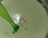A picture of step 2 of Ice cream poke cake.