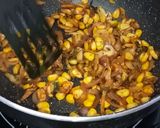 A picture of step 3 of Mushroom Corn Milk Biryani.