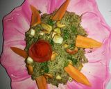 ग्रीन लहसुन मिन्टी पुलाव. (Green garlic minty pulav. recipe in hindi) रेसिपी चरण 1 फोटो