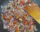 A picture of step 1 of Fish onion masala.