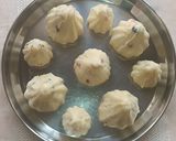 A picture of step 4 of Desiccated Coconut Modak.