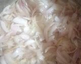 A picture of step 1 of Beef masala salan.