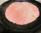 A picture of step 2 of Pink Jawar Roti.