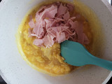Huevos revueltos con jamón