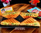 A picture of step 4 of Avocado Wheat Bread Grilled Sandwich.