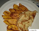 A picture of step 5 of Plantain and egg.