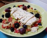 Foto del paso 1 de la receta Ensalada de arroz con pollo, tomate, aguacate y piña