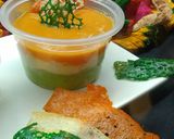 A picture of step 5 of Tiranga Pudding.