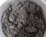 Foto langkah ke 5 dari resep Black Sesame Mochi | steamed glutinous rice balls (wijen hitam).