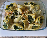 Foto del paso 9 de la receta: Lumaconi rellenos de espinacas gorgonzola y piñones