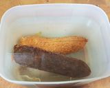 A picture of step 1 of Fabada with Chorizo, Blood Sausage, and Pork Ear in a Pressure Cooker.