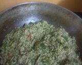 A picture of step 4 of Palak Rice.