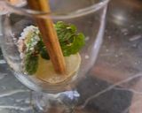 A picture of step 2 of Pomegranate mojito.