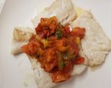 A picture of step 10 of My Cod and Basil Tomato Salsa.
