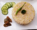 A picture of step 6 of Moong daal khichdi.